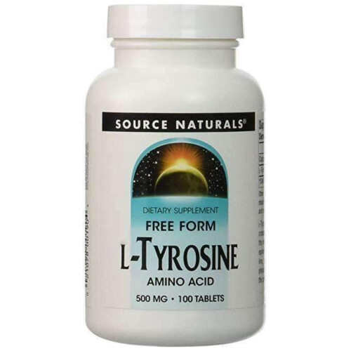 Source Naturals, L-Tyrosine, 500 mg, 100 Comprimés