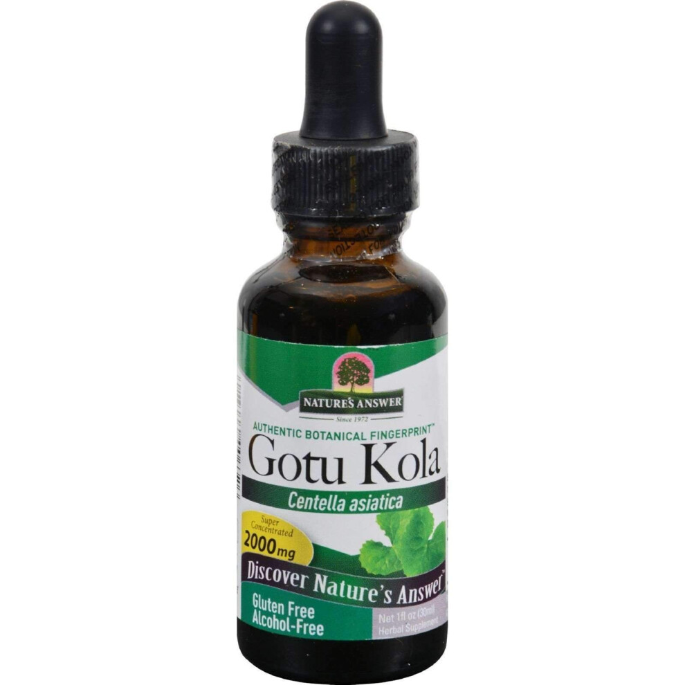 Nature's Answer Gotu Kola Herb Alcohol Free - 1 Fl Oz