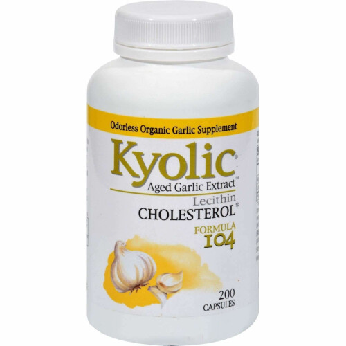 Kyolic, Extrait d'Ail Vieilli, Formule 104, 200 Capsules