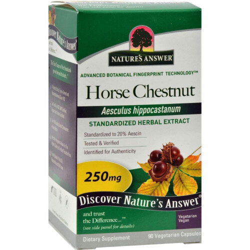 Nature's Answer, Rosskastanie, 250 mg, 90 Vegetarische Kapseln