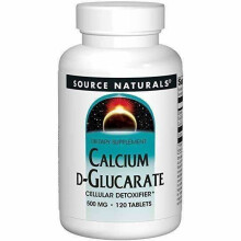 Source Naturals, D-Glucarate de Calcium, 500 mg, 120 Comprimés