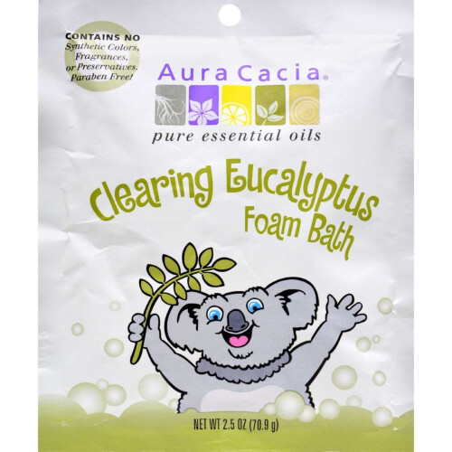 Aura Cacia Clearing Foam Bath - Eucalyptus 2.5 Oz