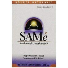 Source Naturals, SAMe S-Adenosyl-L-Methionin, 200 mg, 60 magensaftresistente Tabletten