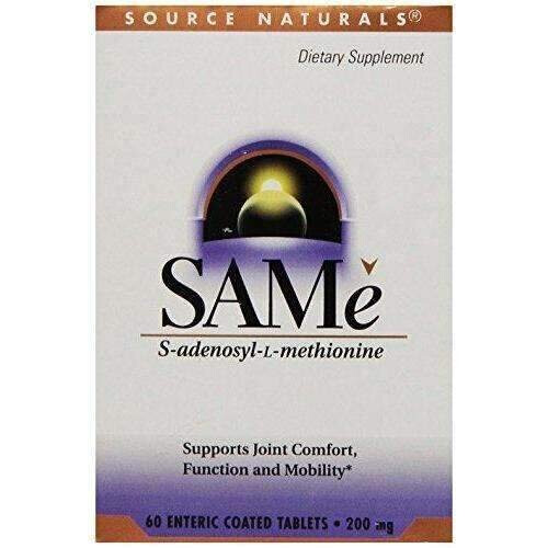 Source Naturals, SAMe S-Adenosyl-L-Methionin, 200 mg, 60 magensaftresistente Tabletten