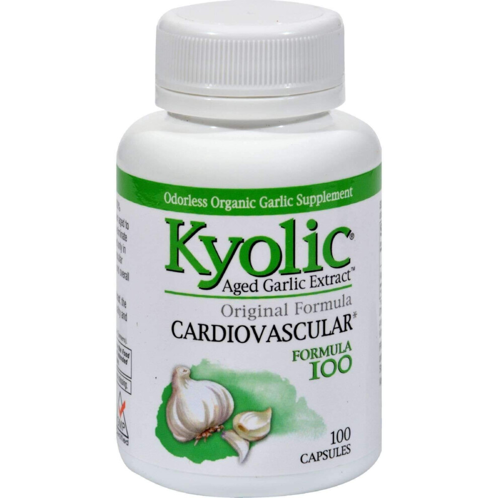 Kyolic Aged Garlic Extract Hi-Po Cardiovascular Original Formula 100  100 Caps