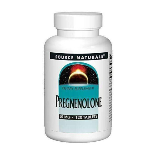 Source Naturals, Prégénénolone, 50 mg, 120 Comprimés