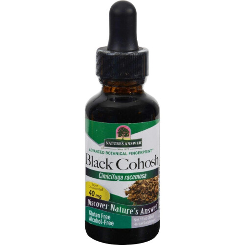 Nature's Answer, Extrait d'Actée à Grappes Noires, Sans Alcool, 40 mg, 1 fl oz (30 ml)