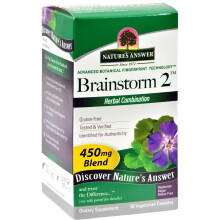 Nature's Answer, Brainstorm 2, Kräuterkombination, 450 mg, 90 Vegetarische Kapseln