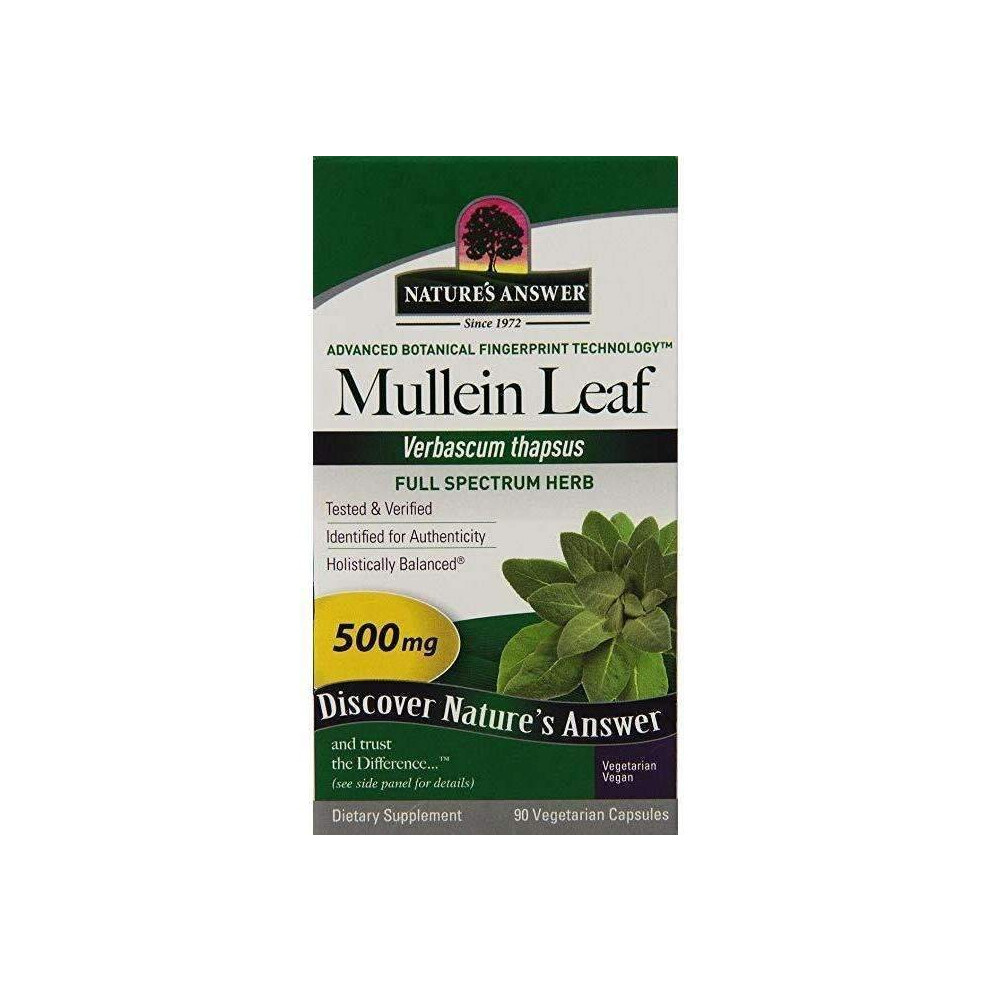 Nature's Answer , Mullein Leaf, 90 Sgel 500Mg