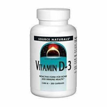 Source Naturals, Vitamine D-3, 2 000 UI, 200 Gélules