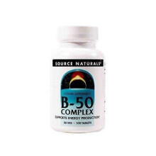 Source Naturals, B-50 Komplex, 50 mg, 100 Tabletten