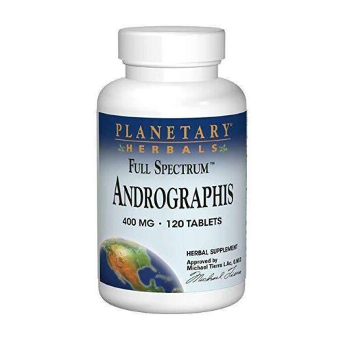 Planetary Herbals, Andrographis à Spectre Complet, 400 mg, 120 Comprimés