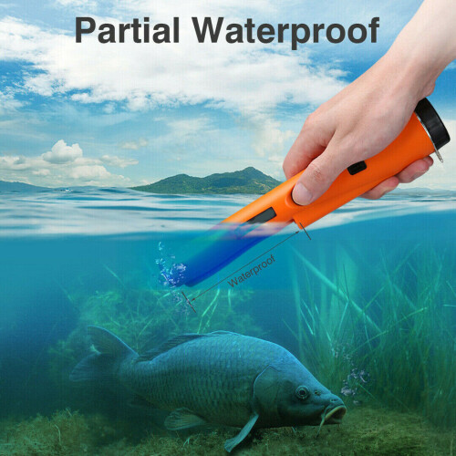 (Orange) HandHeld Pin Pointer Pinpoint Metal Detector Waterproof Gold Pinpointer Tools UK 2