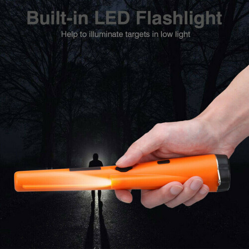 (Orange) HandHeld Pin Pointer Pinpoint Metal Detector Waterproof Gold Pinpointer Tools UK 1