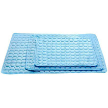 (Blue, M=60*52cm) Pet Self Cooling Gel Mat Cool Mat For Dogs Cats Puppy Pad Bed Mattress Heat Relief