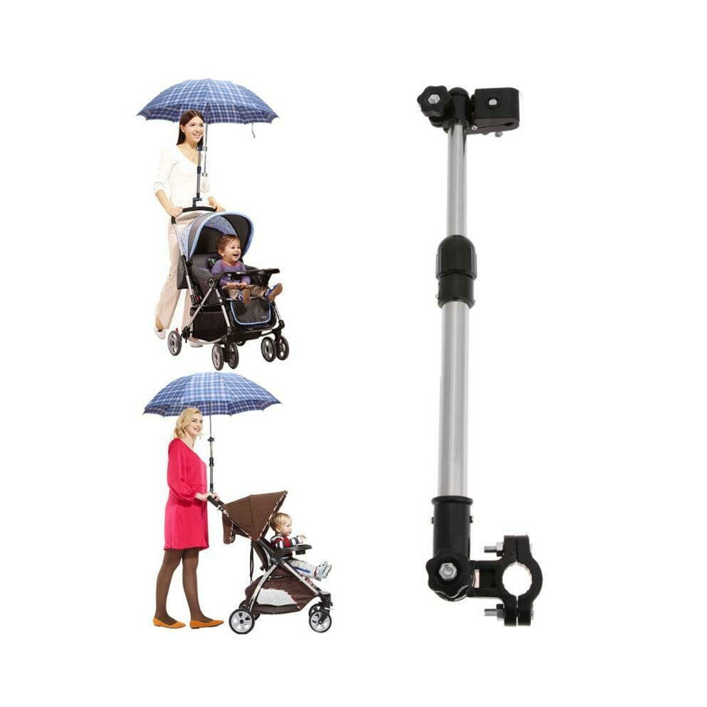 Umbrella Attachment Clamp Stands Holder Pipe Bar/Wheelchair Scooter Tool