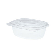 PLA-beholder med låg 500 ml, 13,5 x 12,3 x 6,5 cm 50 stk.