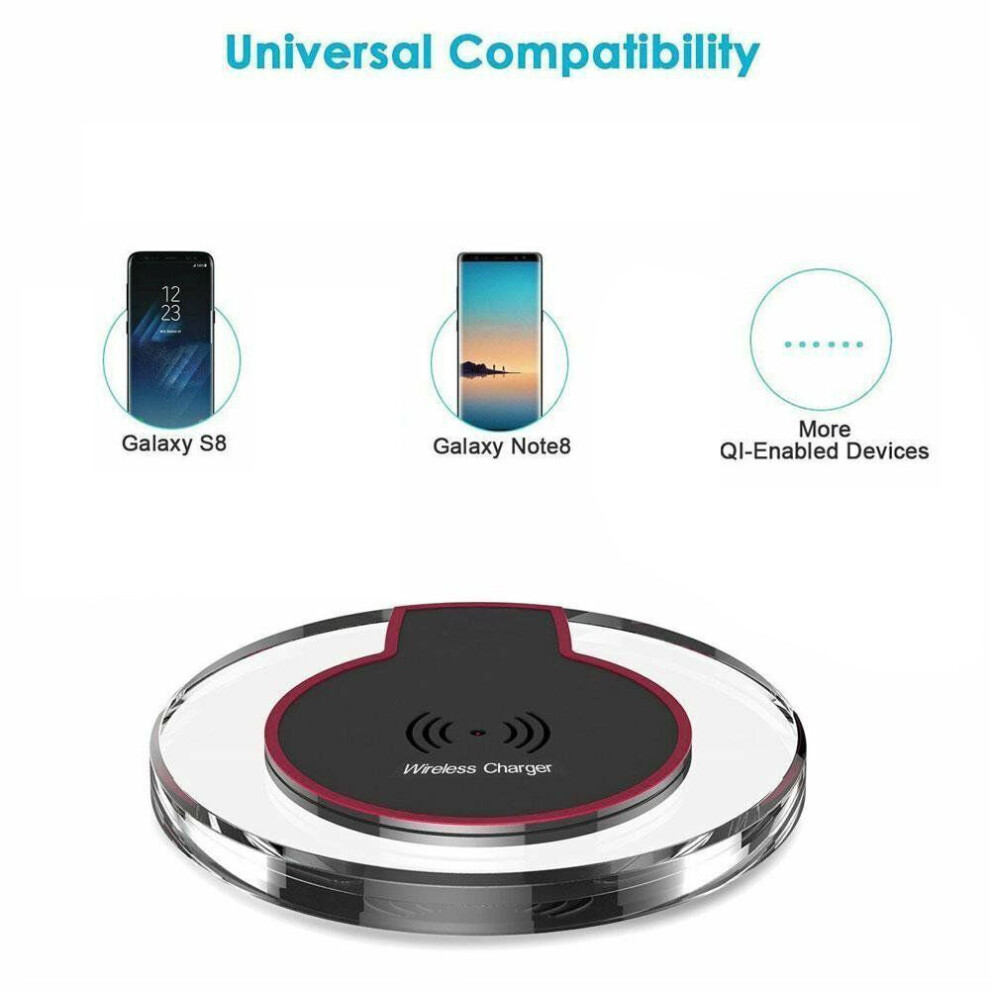 Fast Qi Wireless Charger Dock Charging Pad For Samsung Galaxy