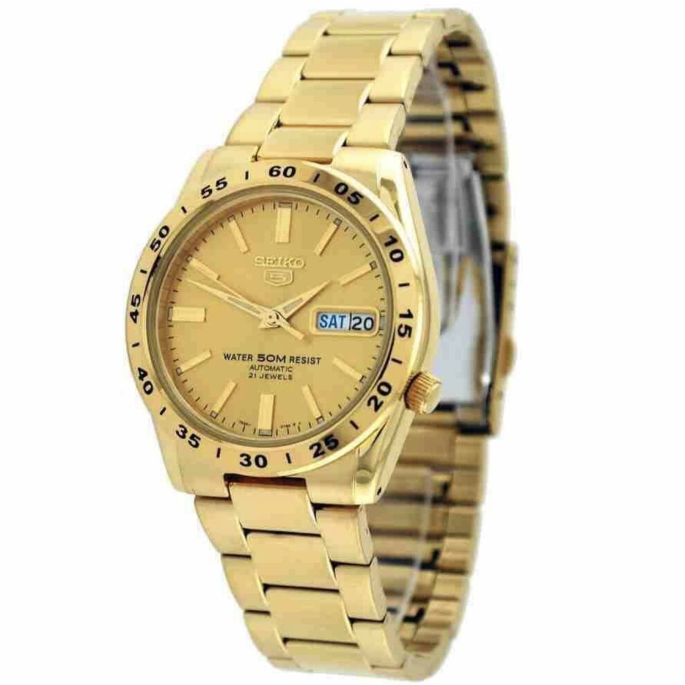 Seiko 5 Automatic Gold Stainless Steel Men's Watch SNKE06K1