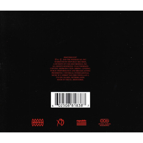 The Weeknd After Hours CD Album 2