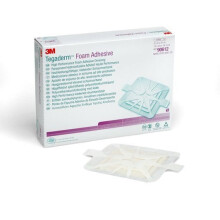 Box of 10 Tegaderm Foam Adhesive Dressing 14.3cm X 14.3cm.