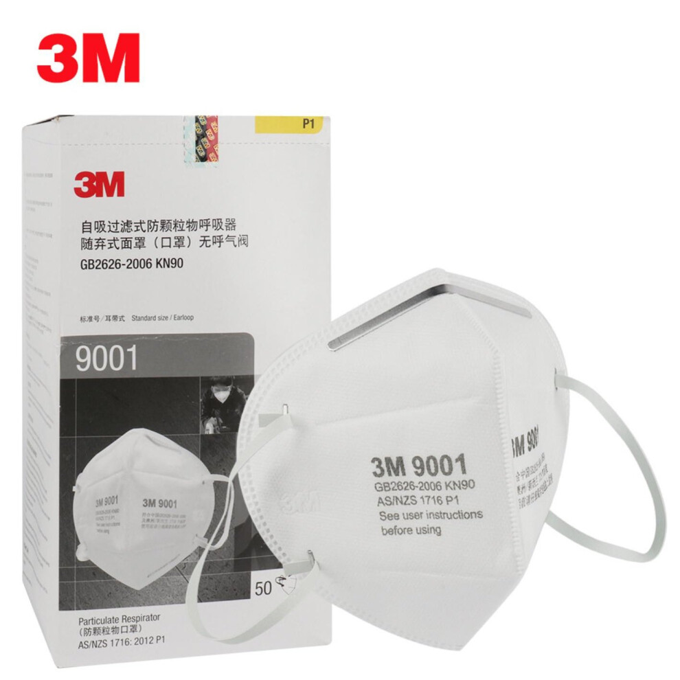 50X 3M Face Mask KN90 Safety Nose Non Woven Facemask for Protection