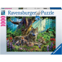 Ravensburger 15987 Wolves in The Forest 1000 Stuk Puzzel voor Volwassenen - Elke Puzzelstuk Uniek, Softclick Technologie
