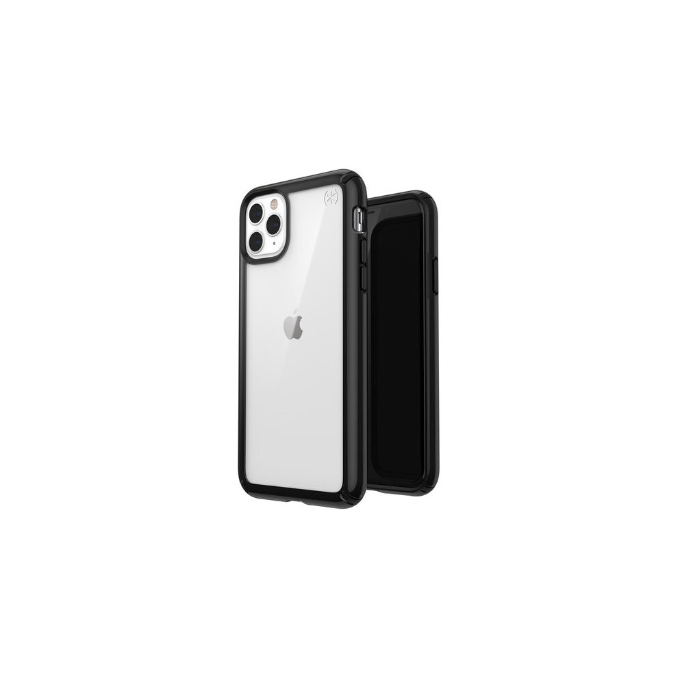 (For Apple iPhone 11 Pro Max (6.5")) Speck Presidio Stay Clear Case Cover For Apple iPhone 11 / iPhone 11 Pro / iPhone 11 Pro Max - Clear / Black