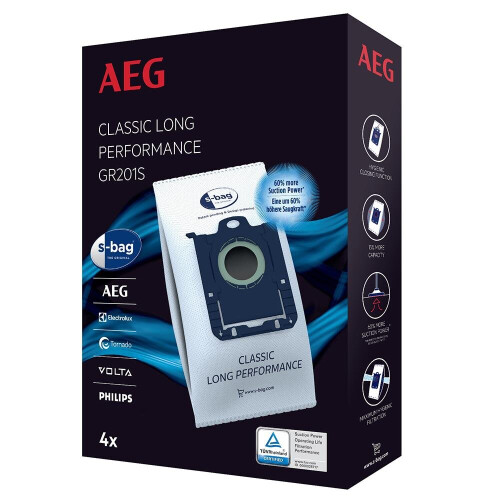 AEG AEG CLASSIC LONG PERFORMANCE VACUUM CLEANER BAGS