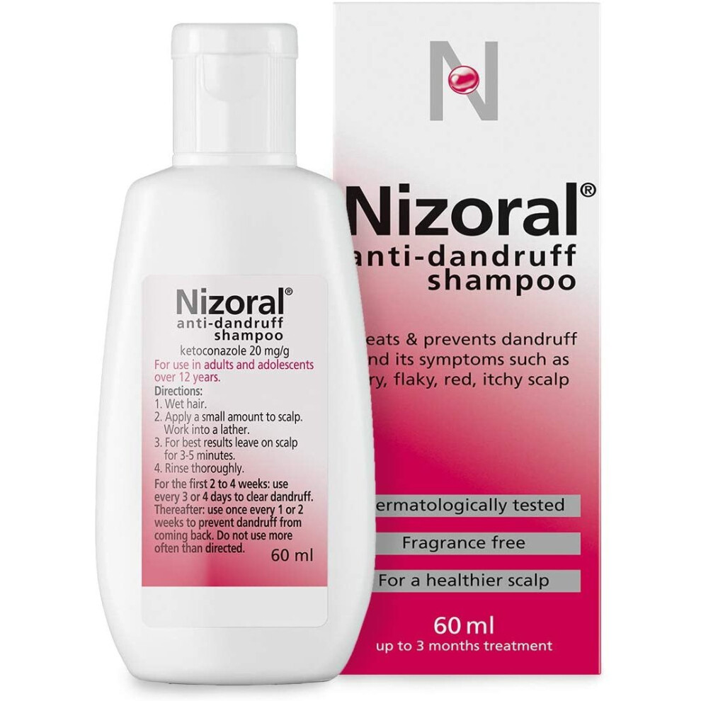 Nizoral Anti-Dandruff Shampoo For Dandruf, 60ml