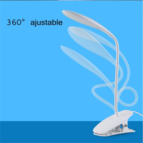 Ranpo 3W Reading Light Flexible USB LED Clip-On Desk Eye Protection Lamp 2