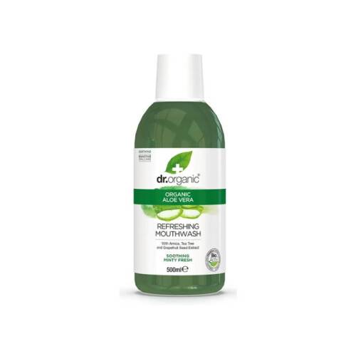 Dr. Organic Aloe Vera Mouthwash 500ml - DRC08037