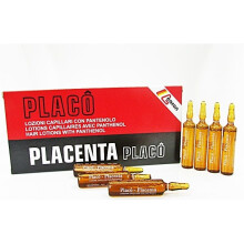 Placenta Placo Hair Intensive Ampoules – Targets Hair Loss, Stimulates Roots, Regenerates Hair Structure, Adds Volume & Shine, 12x10ml