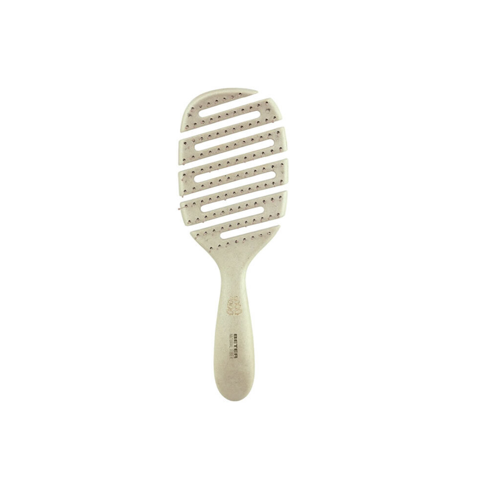 Beter Beige Detangling Natural Fiber Flexible Vent Brush