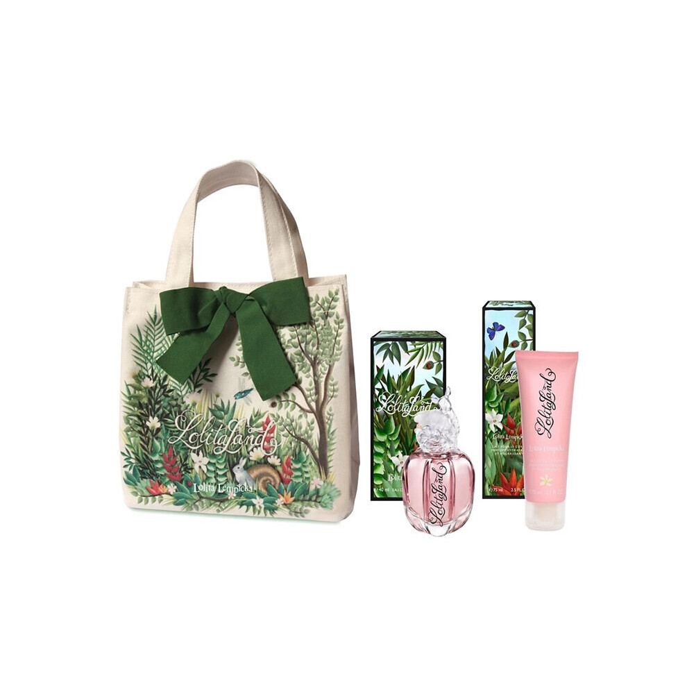 Lolita Lempicka Lolitaland 40ml EDP Spray + Body Lotion 75ml & Tote Bag Set