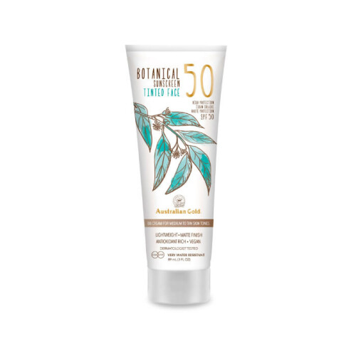 Australian Gold Botanical Tinted Face BB Cream Spf50 Medium Tan 88ml