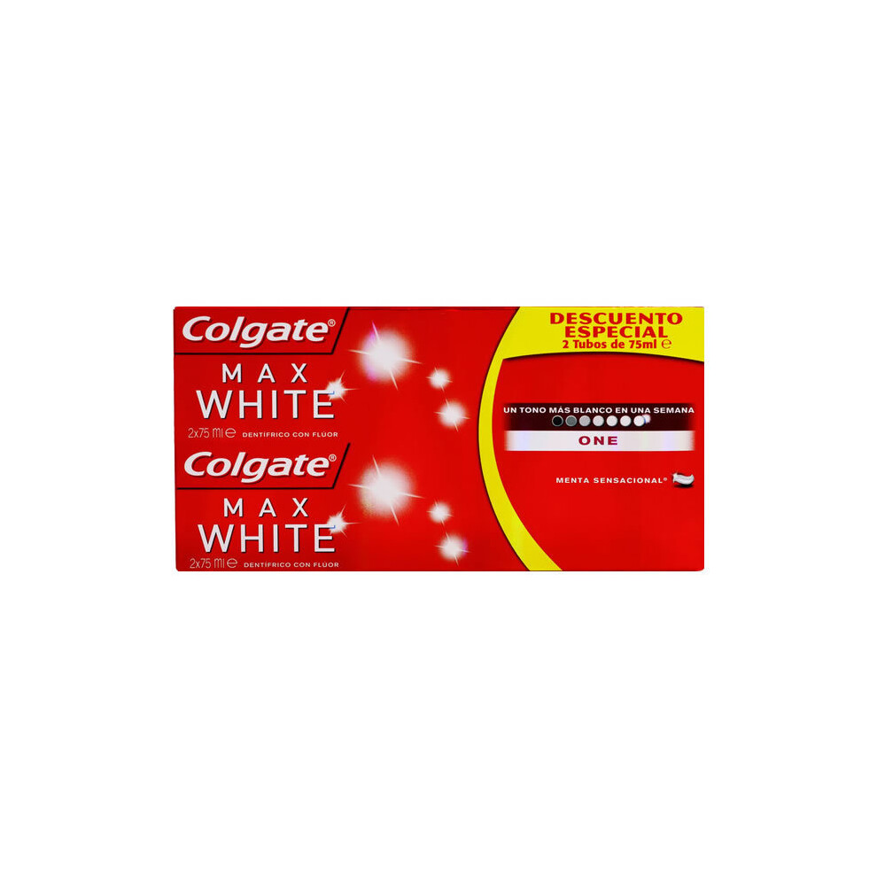 Colgate Max White One Toothpaste 2x75ml