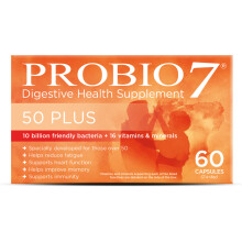 Probio7 50plus - Probiotic Formula with Vitamins & Minerals for Over-50s, 60 Capsules