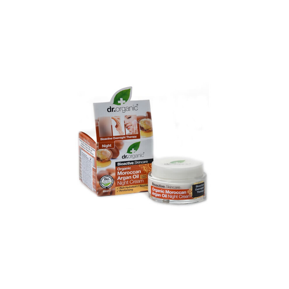 Dr Organic Cream Moroccan Argan Oil Night 50Ml