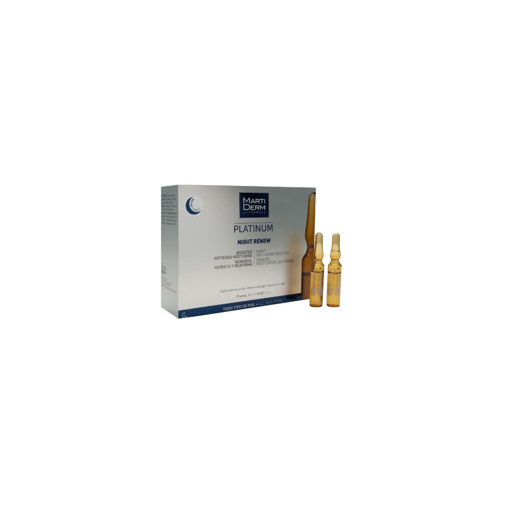 Martiderm Platinum Night Renew 10X2ml Ampoules