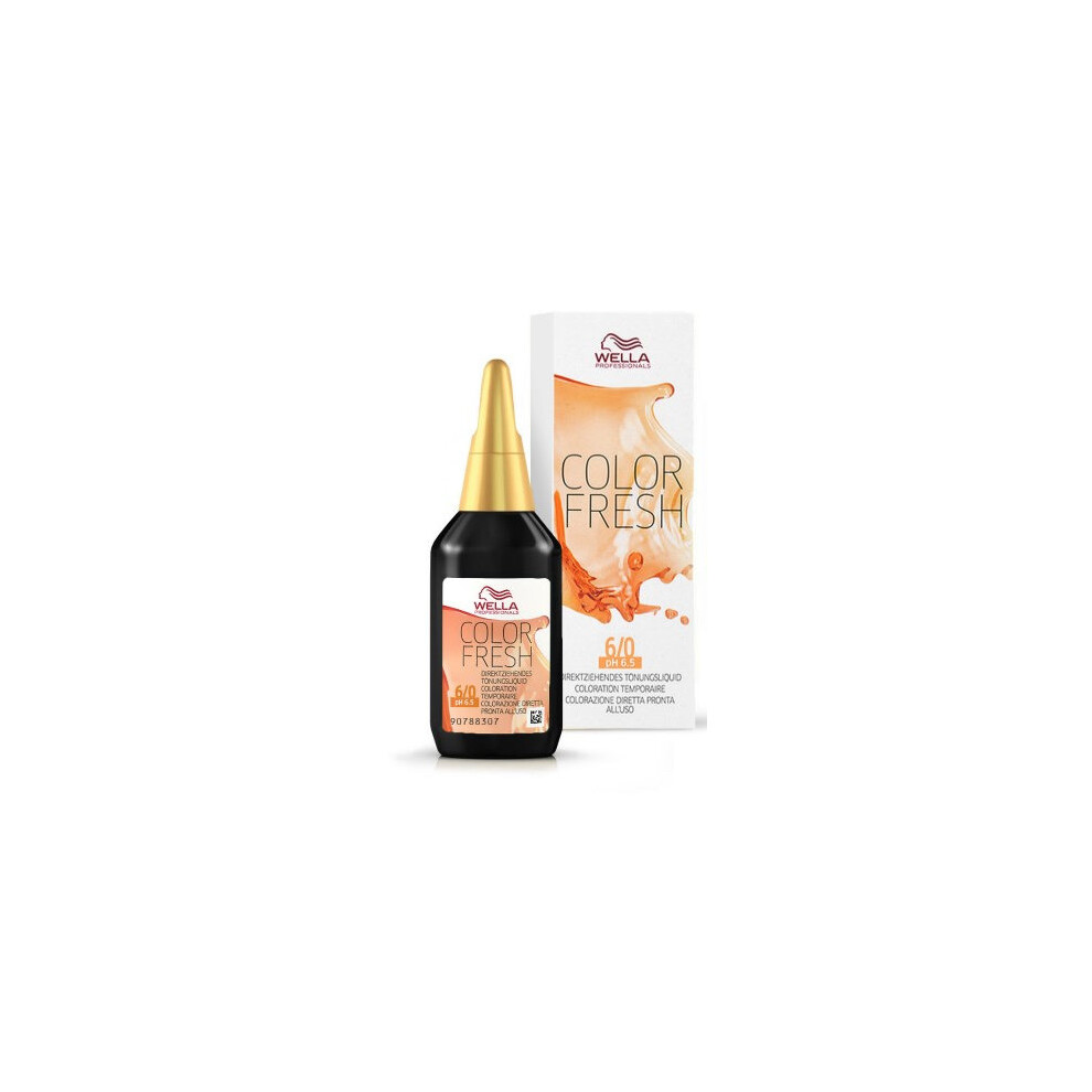 Wella Color Fresh Semi Permanent Color Ammonia Free 6.0 75Ml