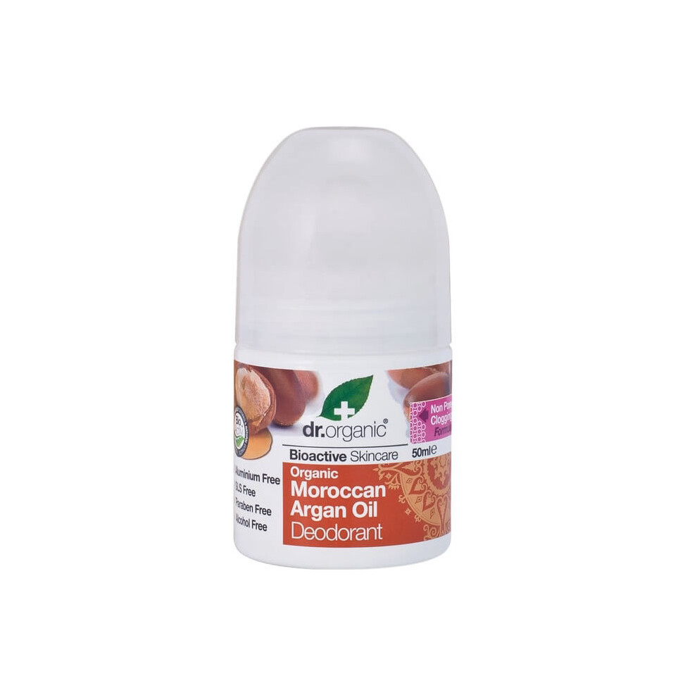 Dr Organic Moroccan Argan Oil Deodorant Roll On 50Ml