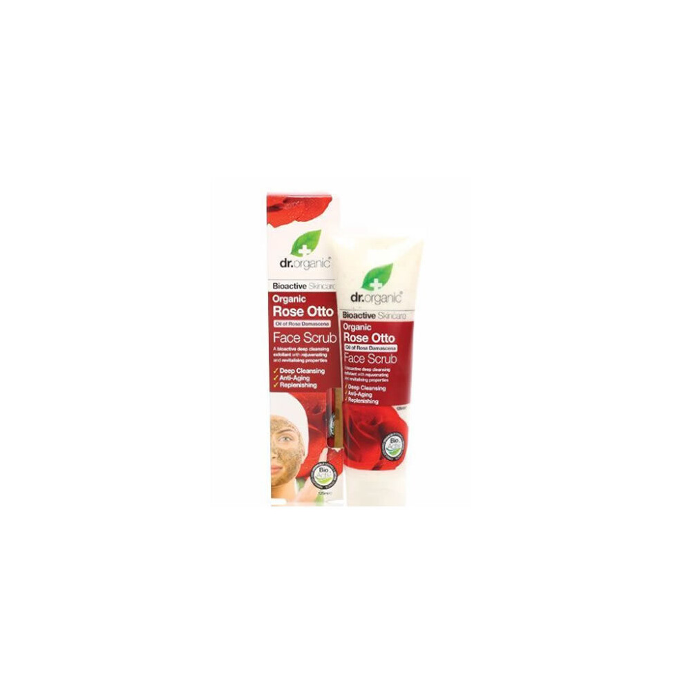 Dr Organic Rose Otto Face Scrub 125Ml - Image 6