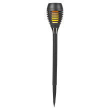 (1) Plastic Solar Powered 12 LED Garden Light Lamp