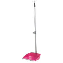 (Pink) Long-Handled Dustpan & Soft Brush Set