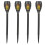 Grundig (4) Plastic Solar Powered 12 LED Garden Light Lamp 1