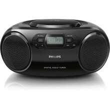 Philips AZB500B DAB CD Player com Dynamic Bass Boost Preto