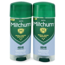 Twin Pack Includes 2 Unscented Triple Odor Defense Anti-Perspirant & deodorant Gel 3.4 oz
