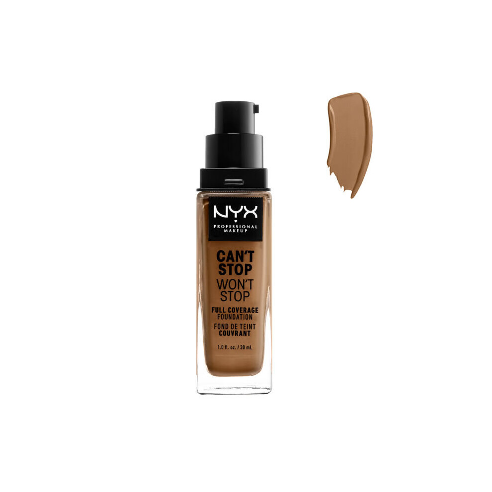 Nyx CanÂ´t Stop WonÂ´t Stop Full Coverage Foundation Nutmeg 30ml