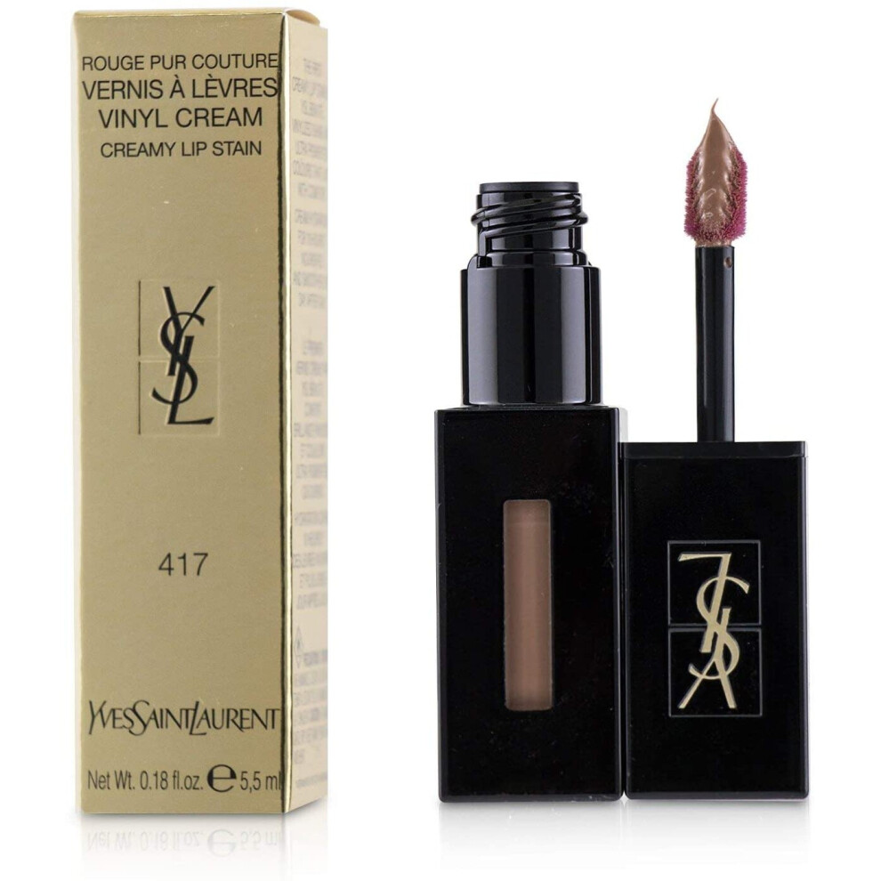 YSL Rouge Pur Couture Vinyl Liquid Nude Lipstick Stain 417 Beige Bounce-image-OPC-P5VSPCX-NEW